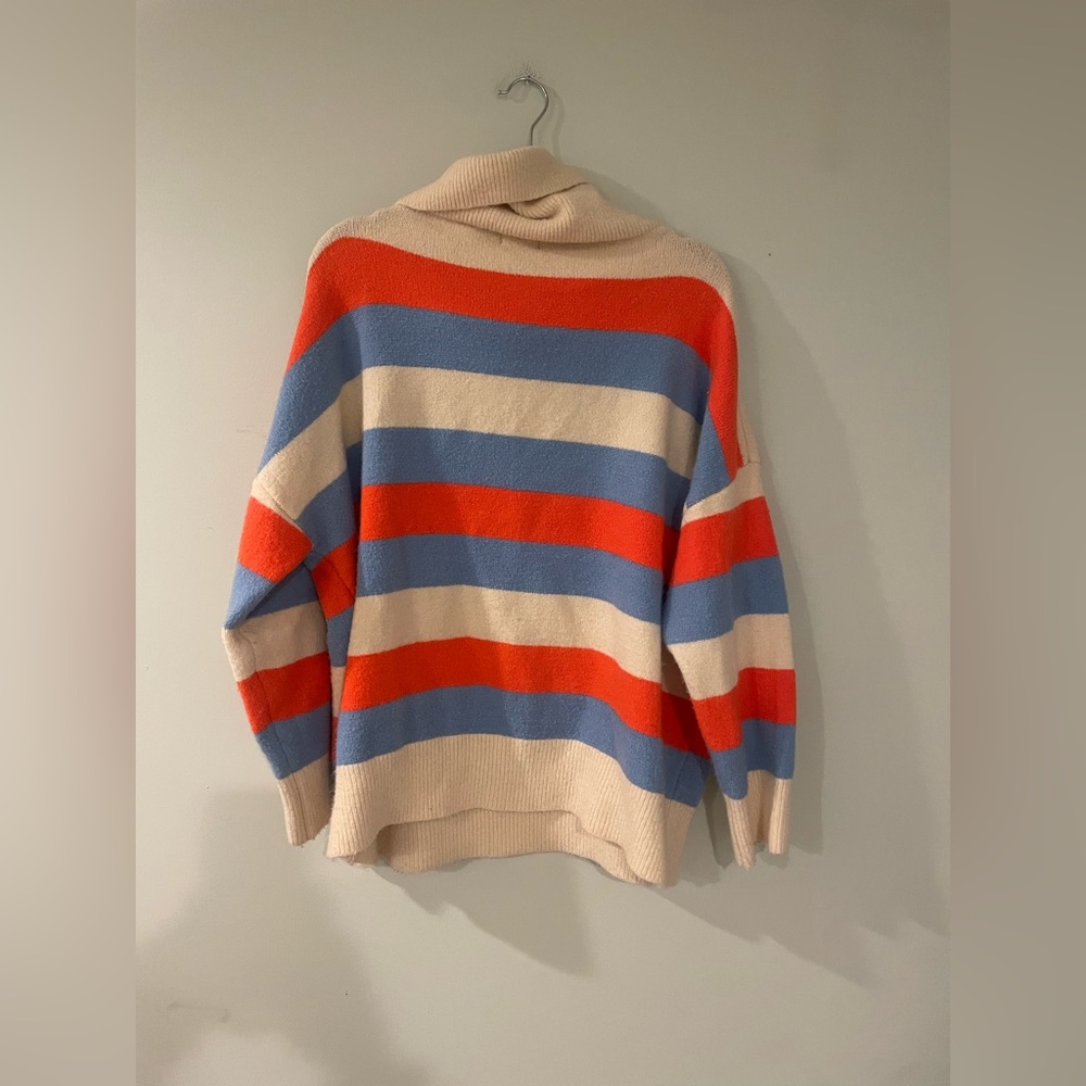 Pol Color Block Turtle Neck Oversized Sweater - image 3